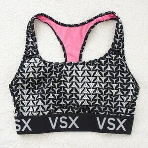 *Victoria's Secret VSX" The Player Racerback Sports Bra in "Wavy Arrows", SMALL.